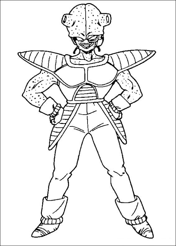 Plansa de colorat cu Dragon Ball Z 51 47